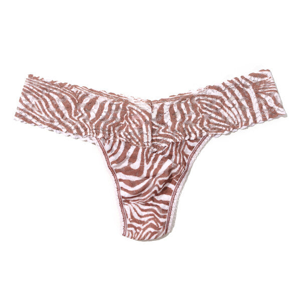 Signature Lace Low Rise Thong | Hide And Seek