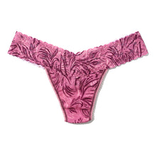 Signature Lace Low Rise Thong - I | In The Jungle (Pink)
