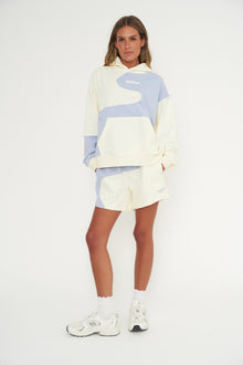 Inhale Exhale Hoodie | Pearl x Sky Blue