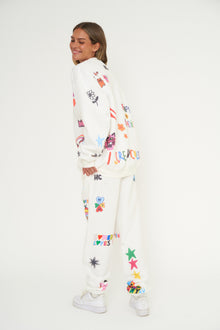 Mayfair x @iscreamcolour Somebody Loves You Sweatpants | White
