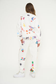 Mayfair x @iscreamcolour Somebody Loves You Sweatpants | White