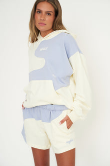 Inhale Exhale Hoodie | Pearl x Sky Blue