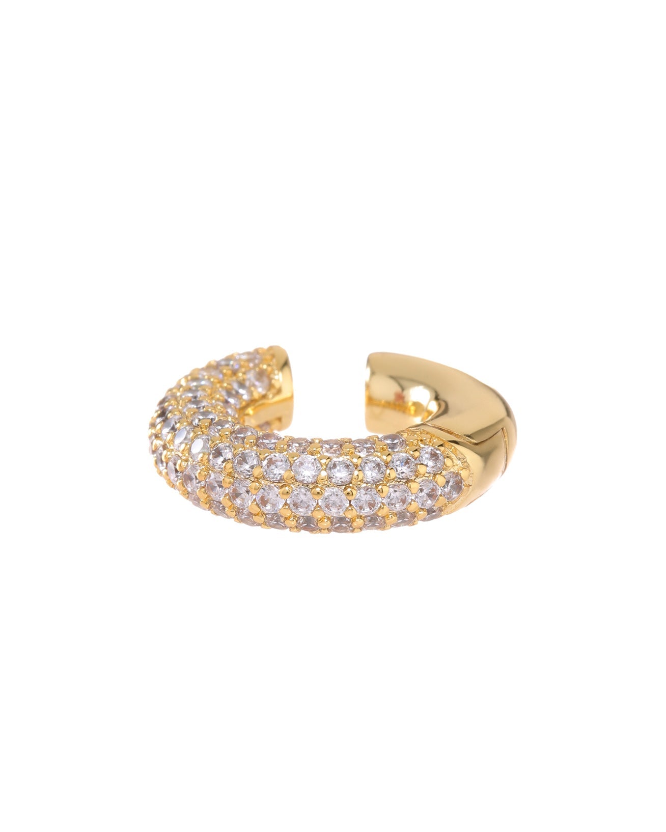 Pave Amalfi Ear Cuff | Gold