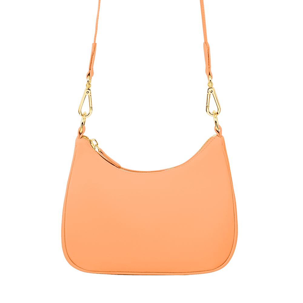 Curved Crossbody Bag | Peach