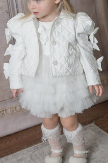Baby Girls | Poppy Quilted Jacket | White