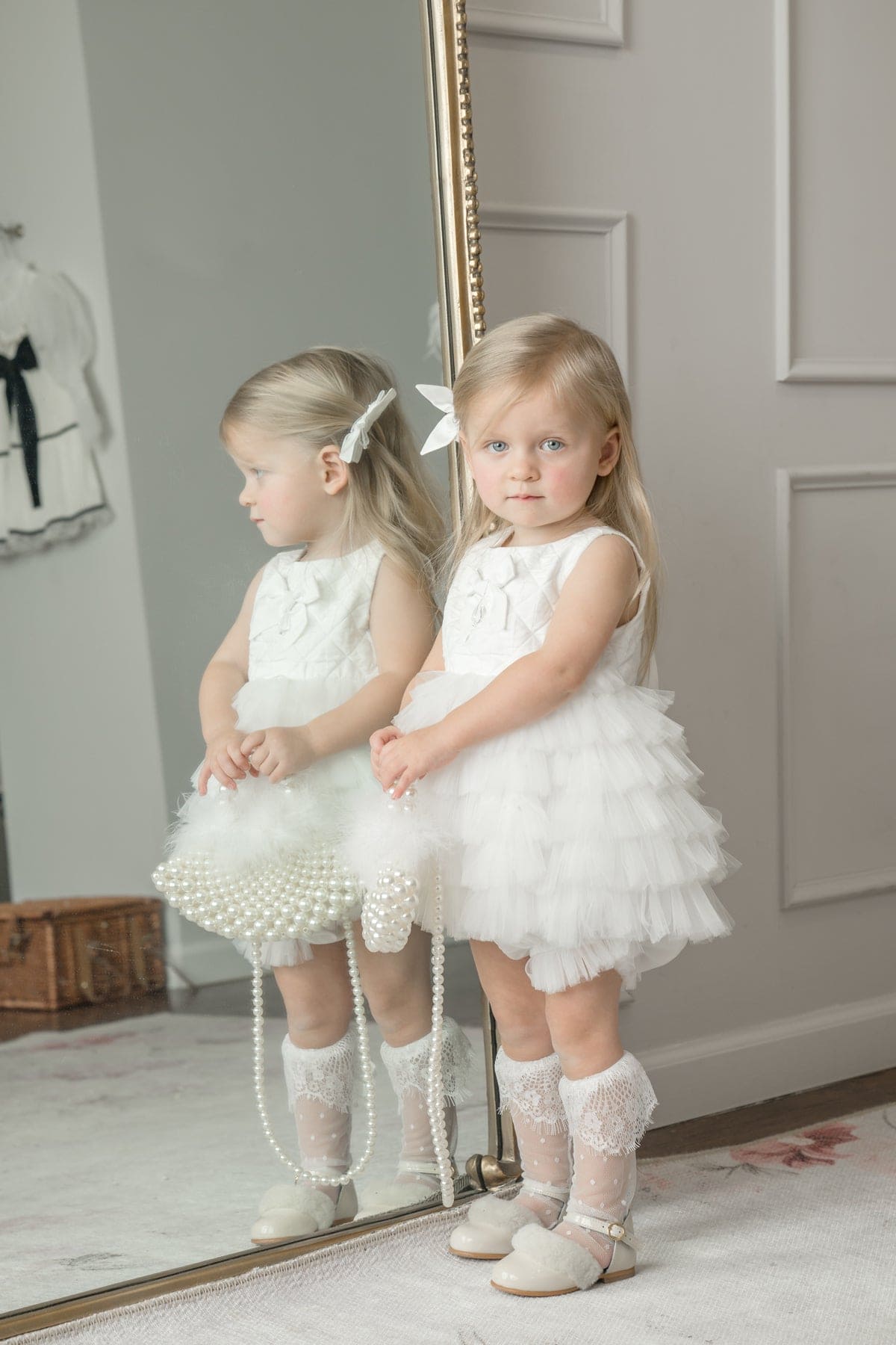 Baby Girls | Poppy Quilted Romper | White