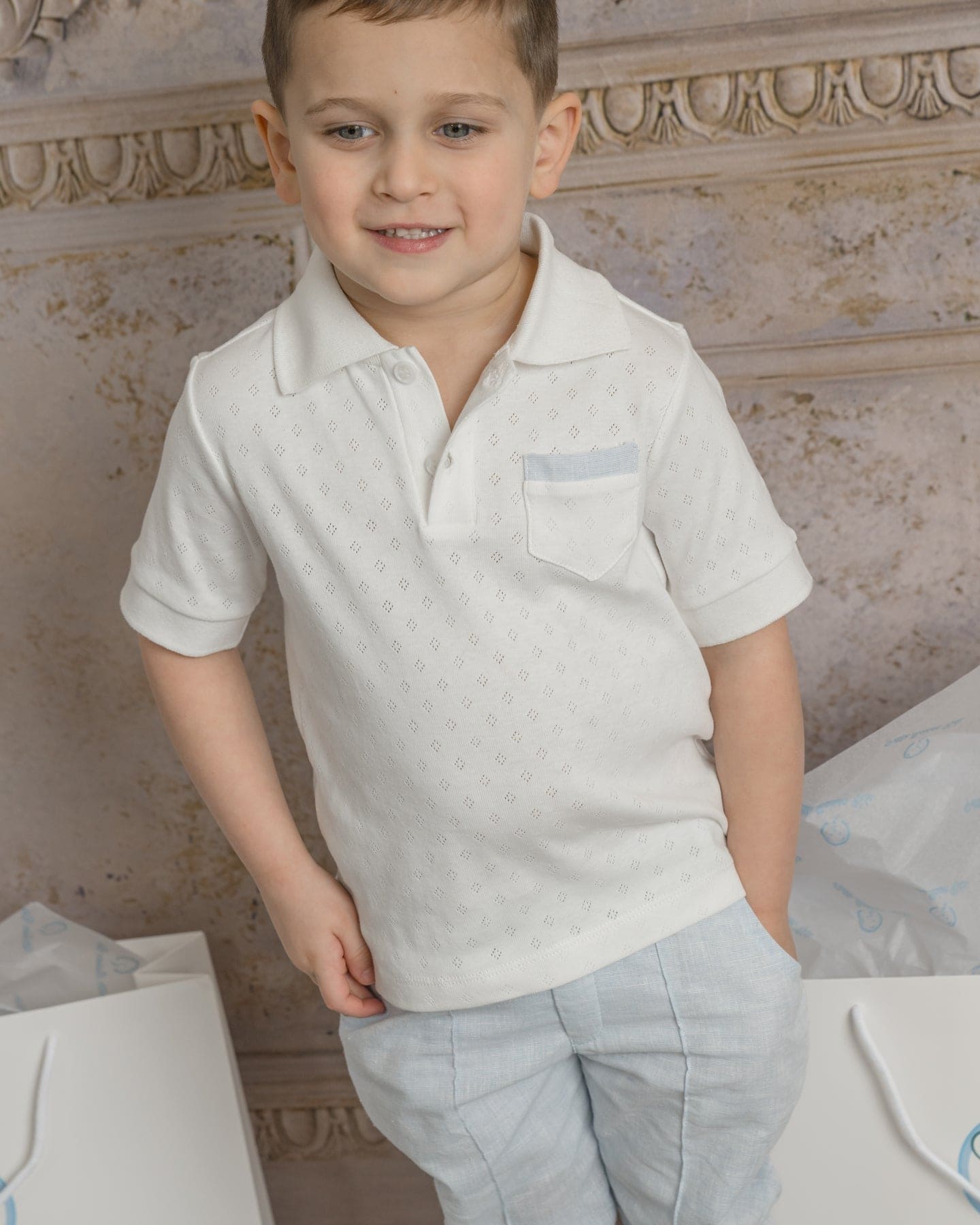 Boys | Charlotte Polo Shirt | White