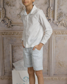 Boys | Charlotte Button Down Shirt | Baby Blue