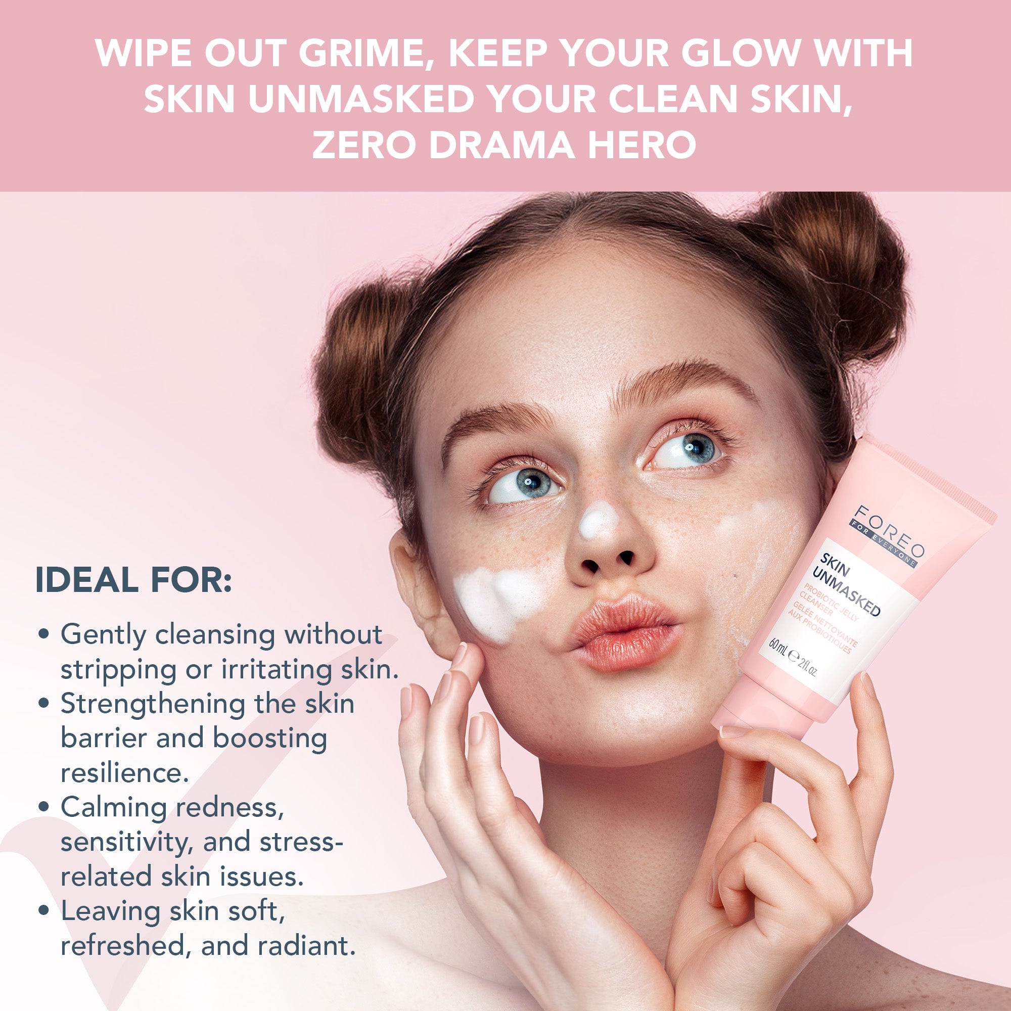 FOREO For EveryOne Probiotic Jelly Cleanser | Skin Unmasked