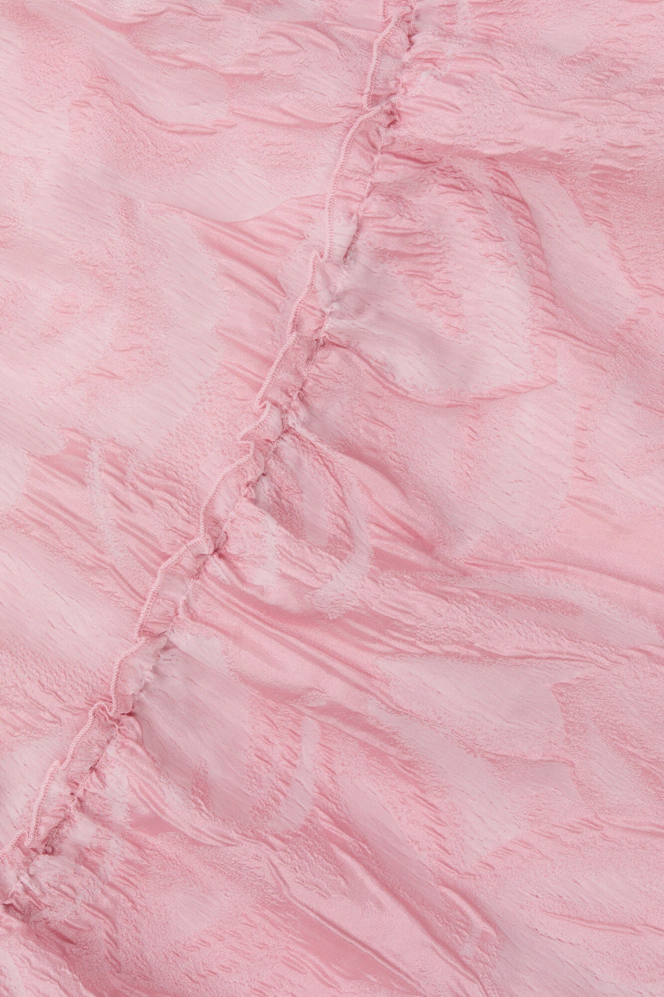 Pink Textured Cloqué Mini Dress | Bleached Mauve