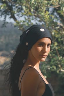 Aya | Piper Lightweight Polka Dot Triangle Scarf in Size OS