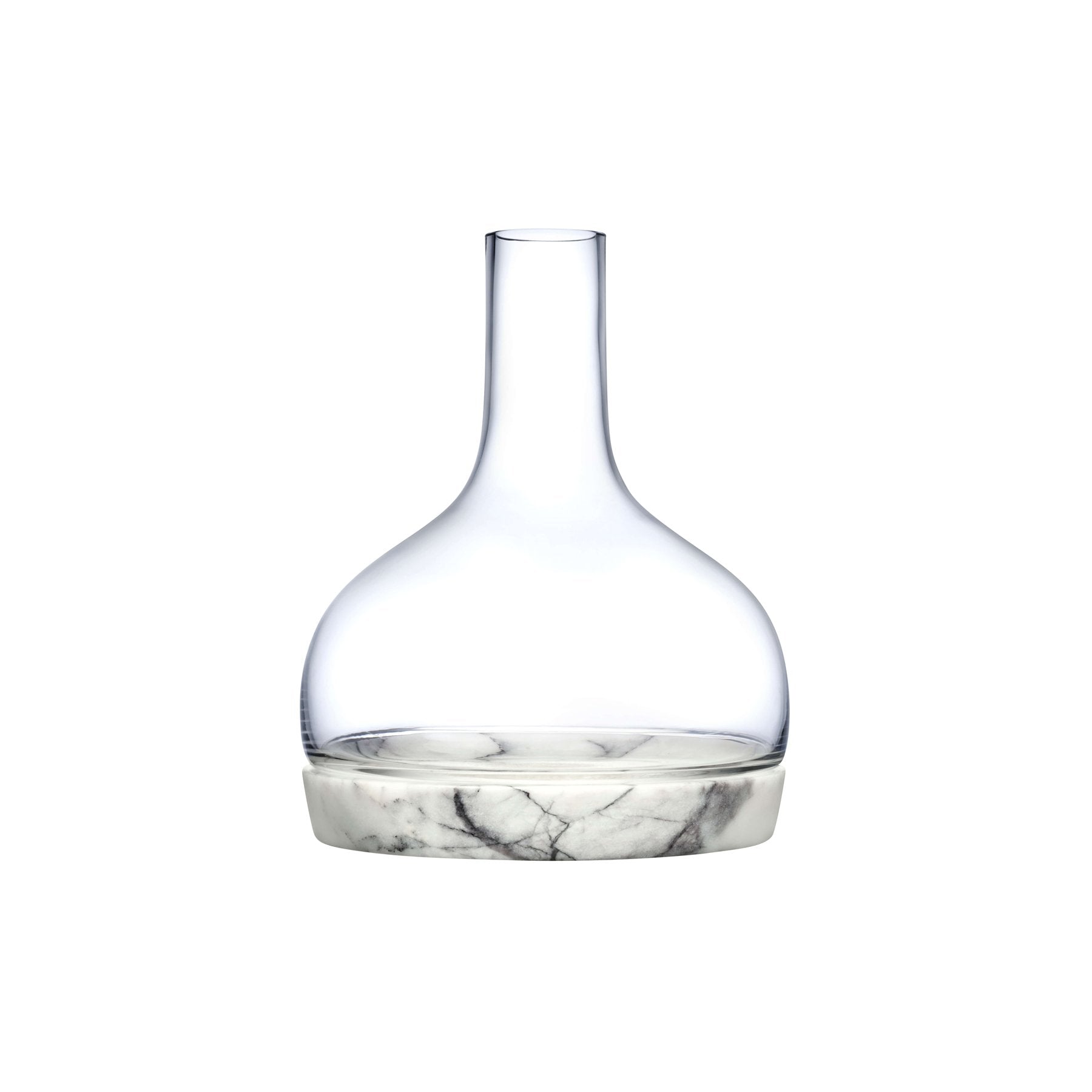 Chill Carafe With Marble Base | Clear Crystal/Marble