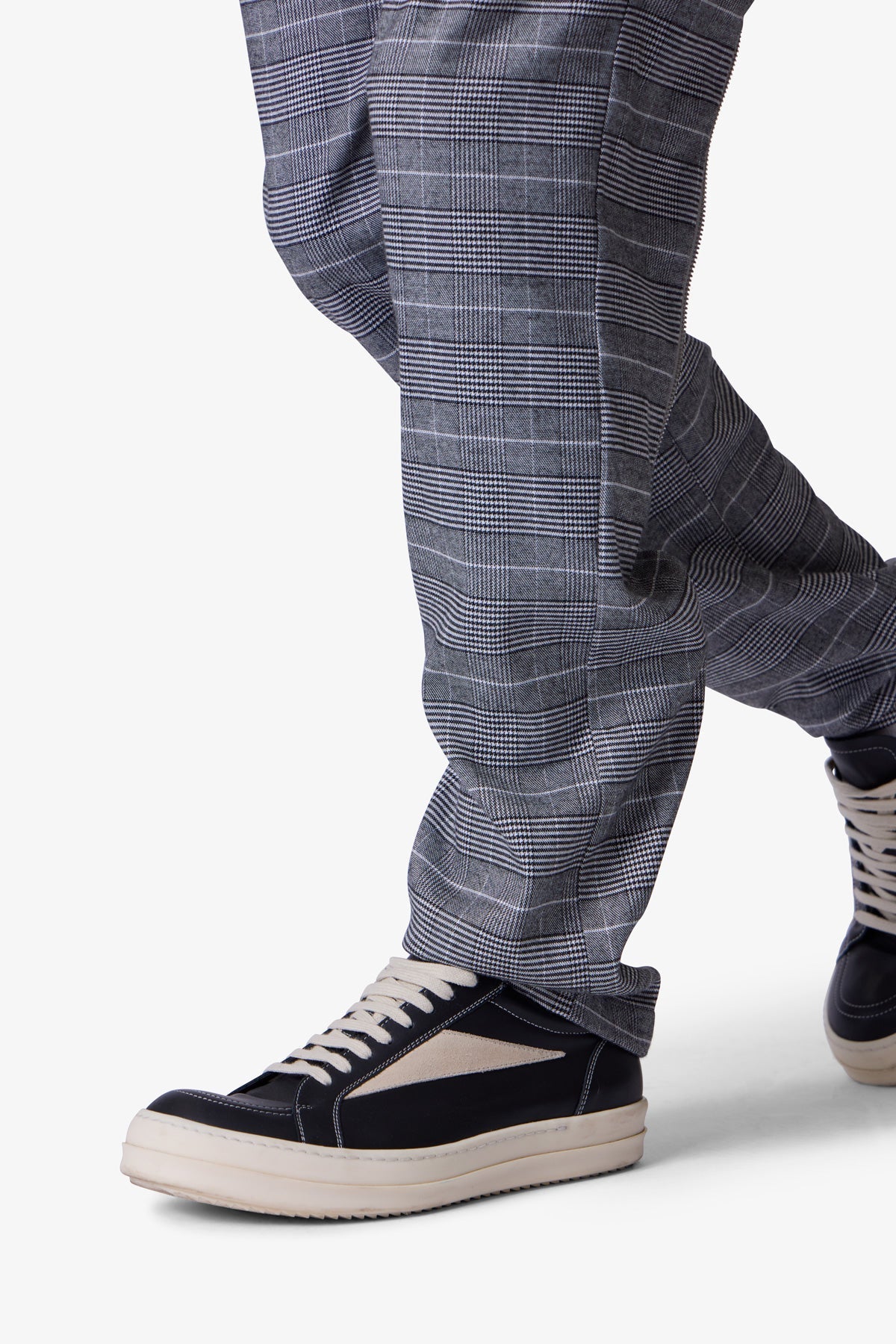 Punk Zip Trouser Pants | Black/Grey