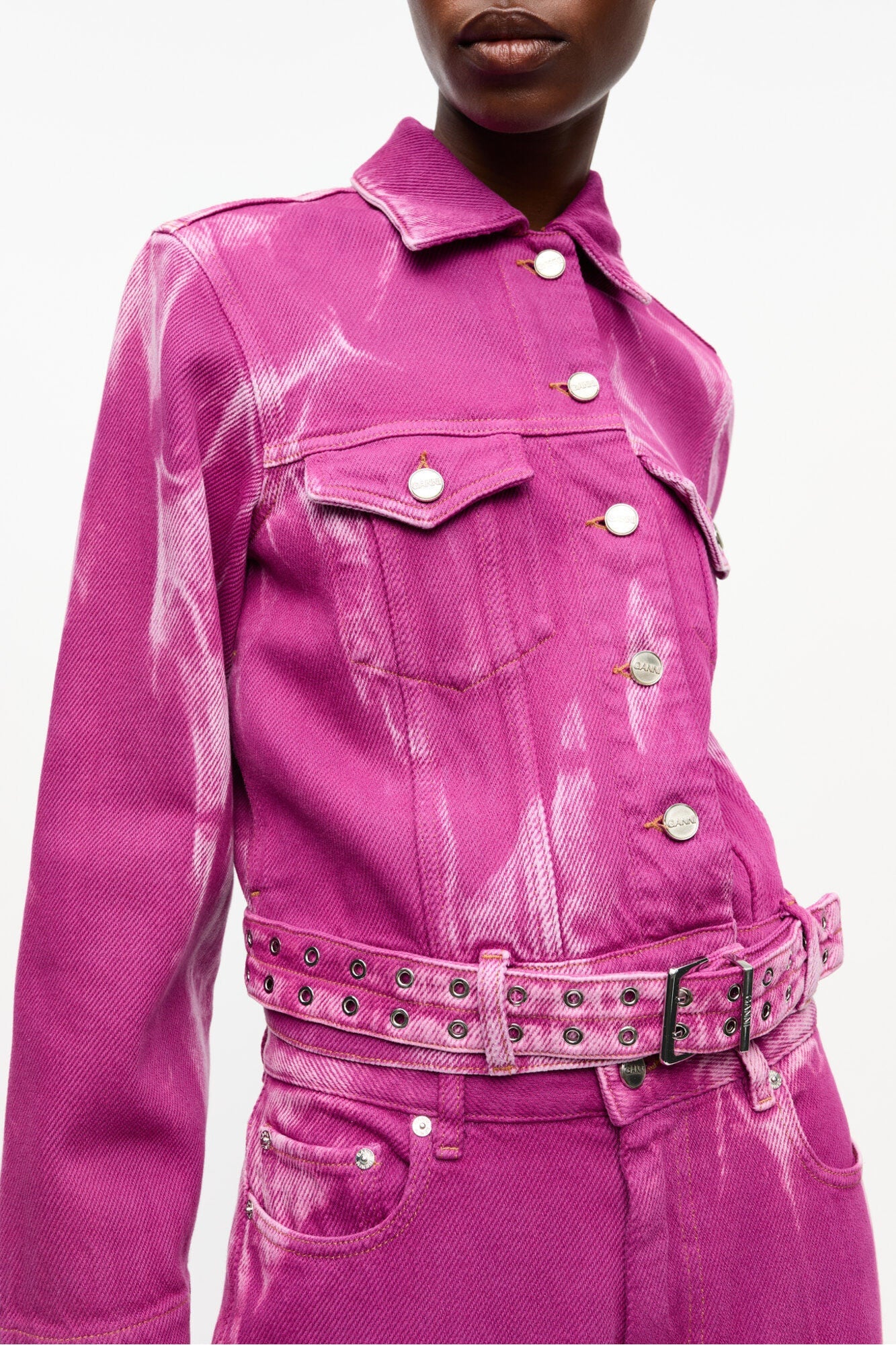 Purple Overdyed Denim Jacket | Boysenberry