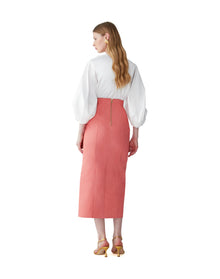 High Waist Midi Skirt | Sunset