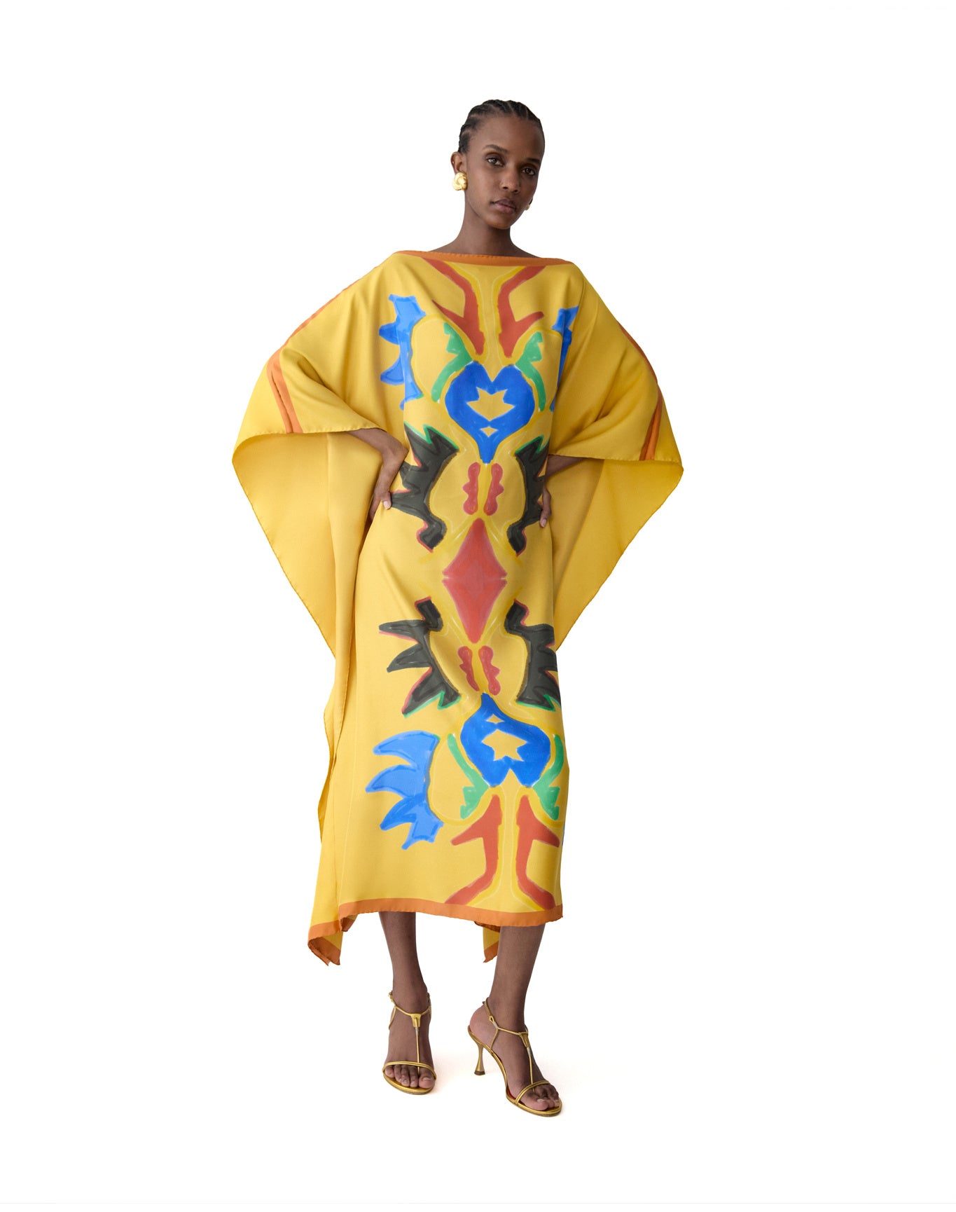 Rianna Nina Printed Caftan | Daffodil Multi