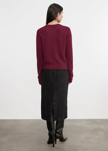 Cashmere Easy L/S Crew | Barolo