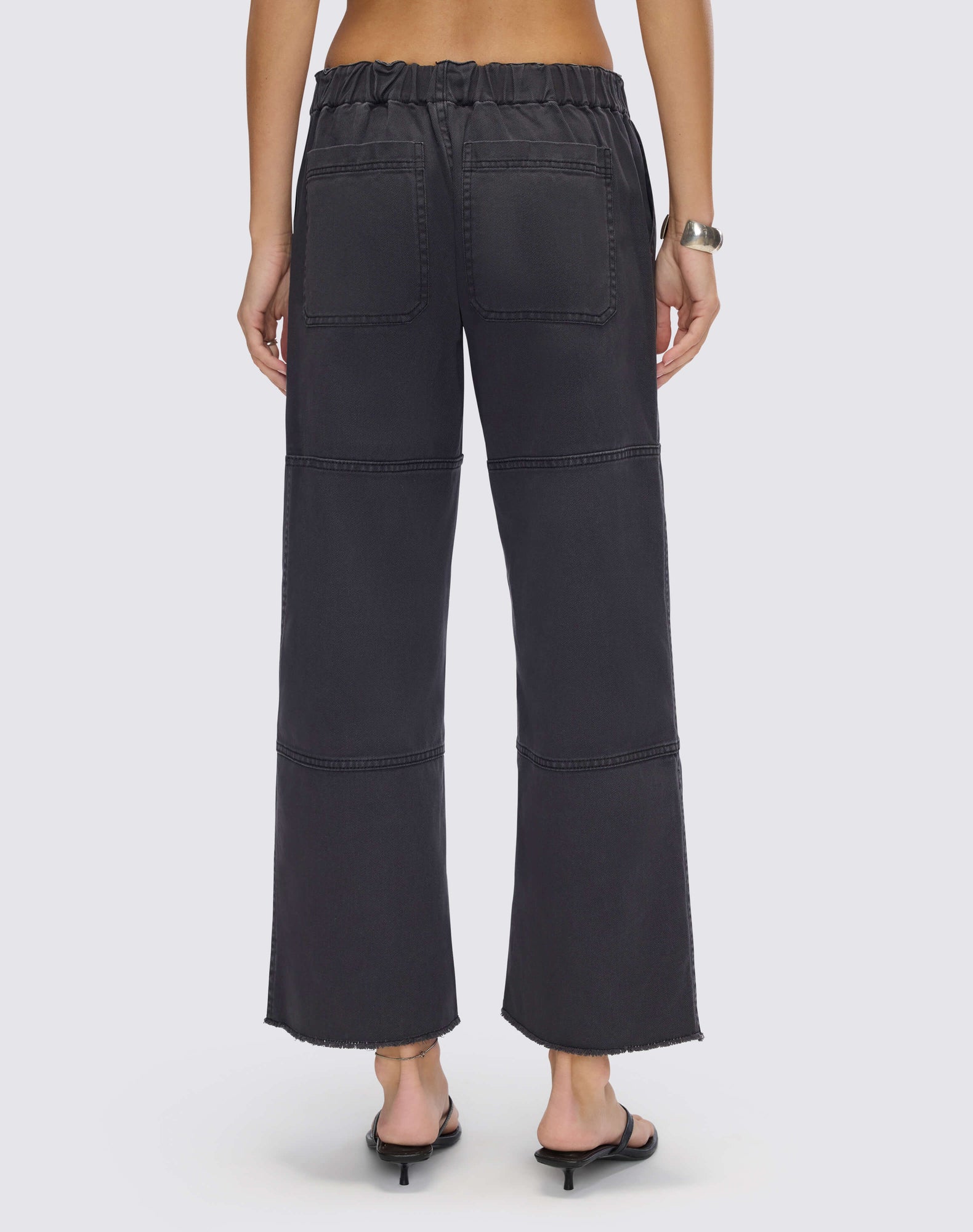 Womens | Beach Pant Crop | Washed Black