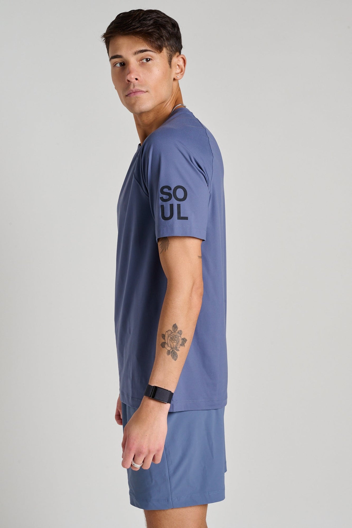 Rhone | Reign Short Sleeve | Shale Blue