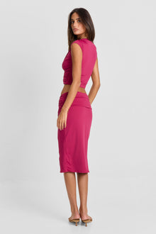 Arielle Midi Skirt | Berry