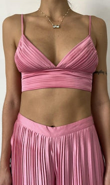 Womens | Bree Polyester Satin Bandeau | Pink