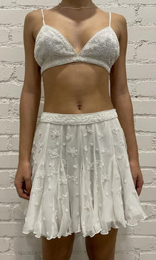 Womens | Celia Silk Chiffon Bandeau | White