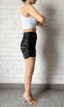 Rococo Sand | Chris Nylon Powermesh Short Skirt | Multi Color