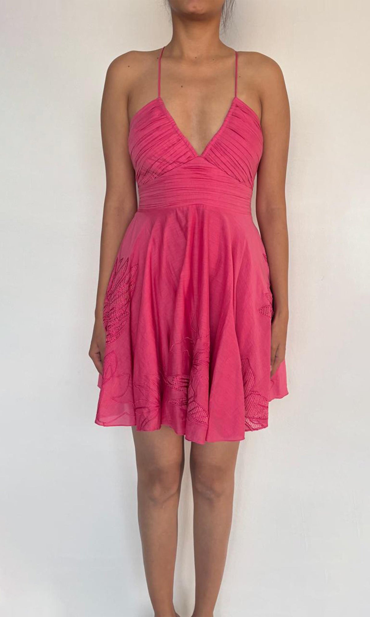 Womens | Cleo Cotton Short Dress | Pink