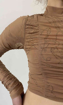 Womens | Dream Nylon-Power Mesh Top | Nude