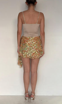Rococo Sand | Faye Viscose Georgette Lurex Short Skirt | Multi