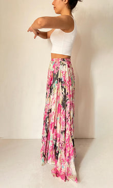 Womens | Inv Viscose Georgtte Floral Lurex Long Skirt | Multi