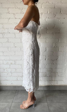Womens | Inv Polyester Midi Dress | White