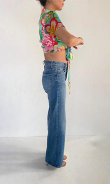 Womens | Lora Charmeuse Silk Top | Multi Color