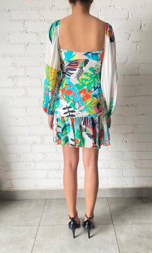 Womens | Quinn Polyester Crepe Short Dress | Multi