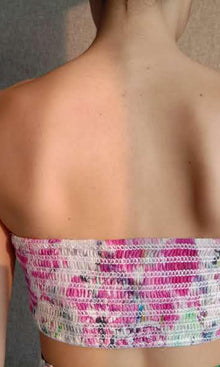 Womens | Tessa Viscose Crinkle Chiffon Bandeau | Multi