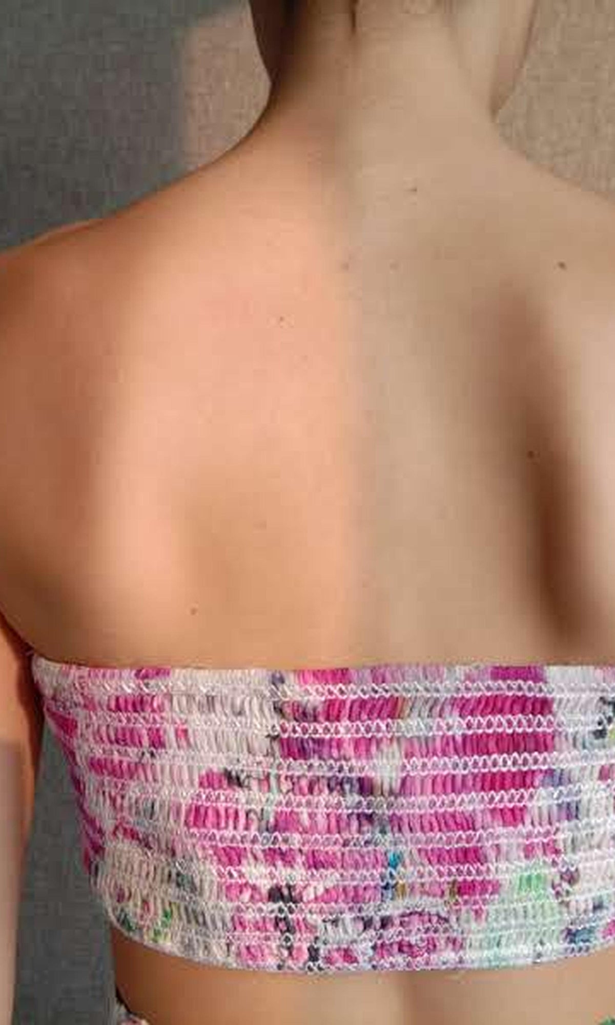Womens | Tessa Viscose Crinkle Chiffon Bandeau | Multi