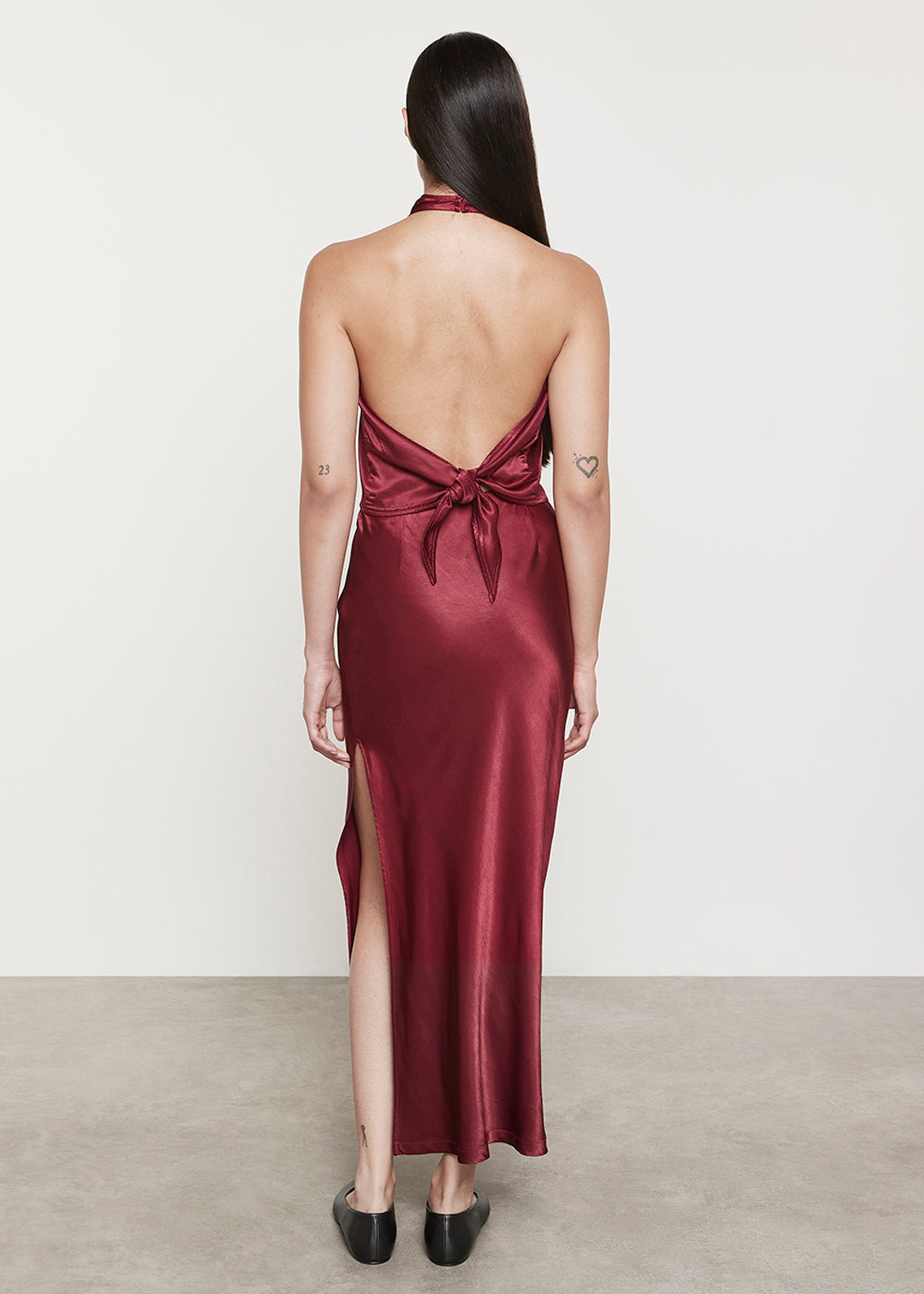 Satin Bias Skirt | Ruby