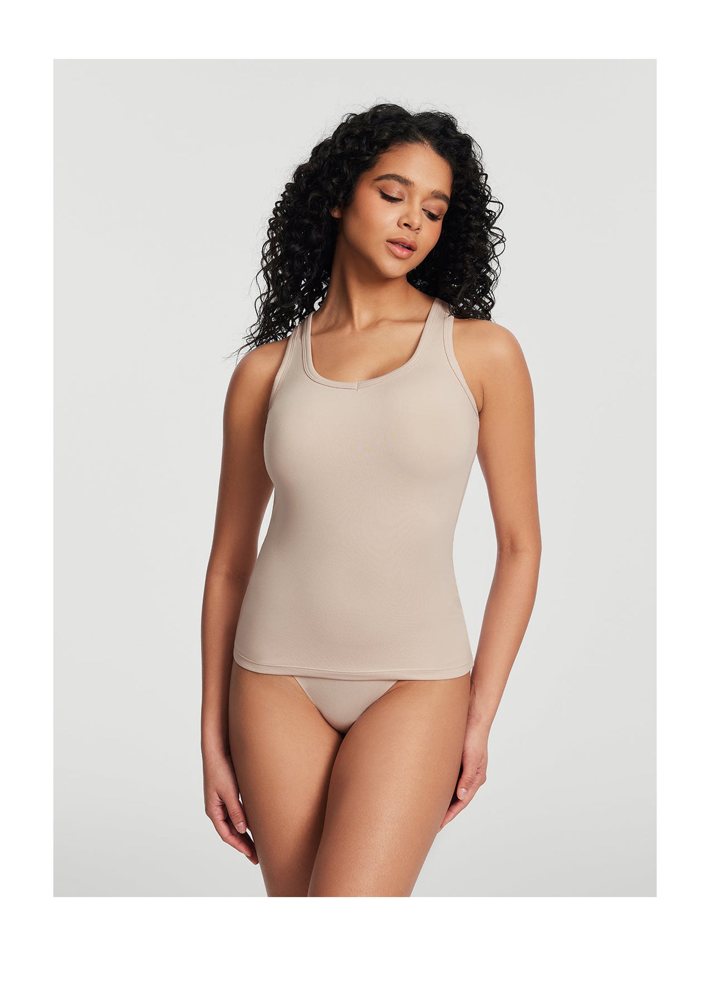 Racerback Tank Top | Oat Milk