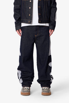 Raw Skeleton Ultra Baggy Denim | Rinsed Indigo