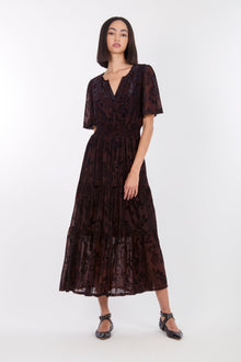 Reese Dress | Brown Baroque