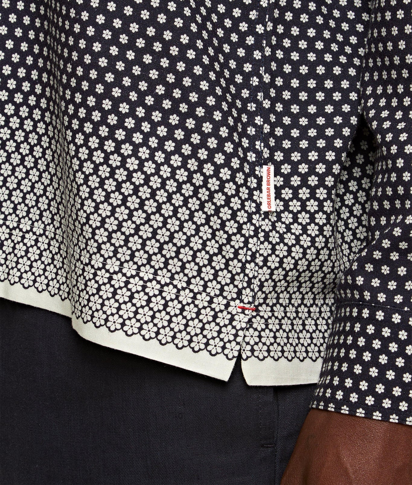 Ridley Floret Classic Collar Relaxed Fit Shirt | Night Iris/White