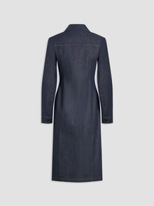 RIIA Long Jean Jacket | Indigo