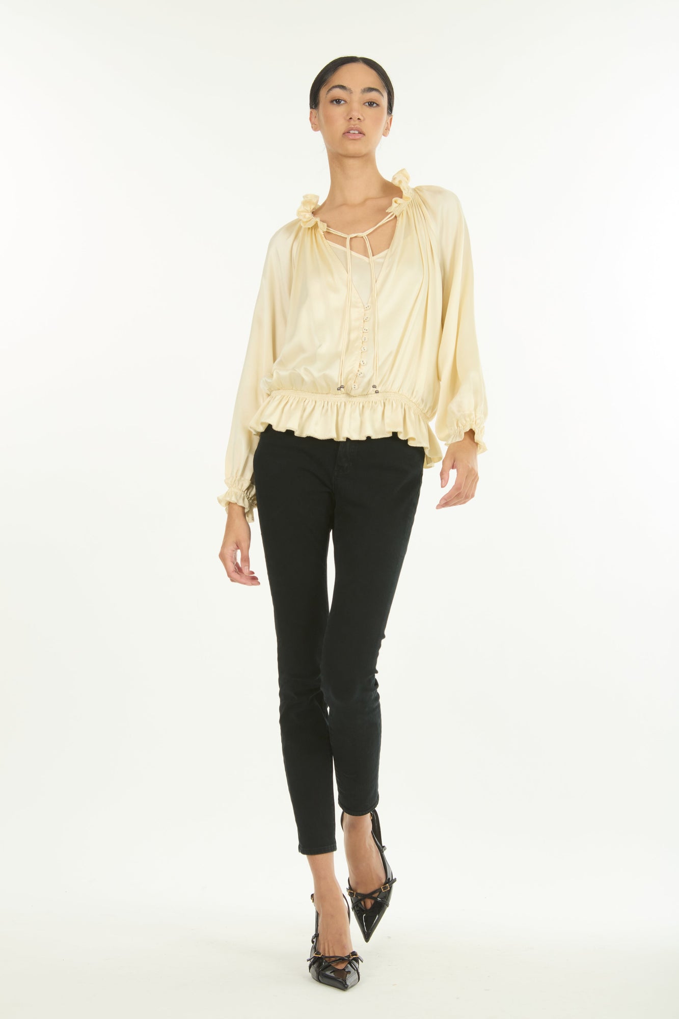 Romane Top | Vintage Creme