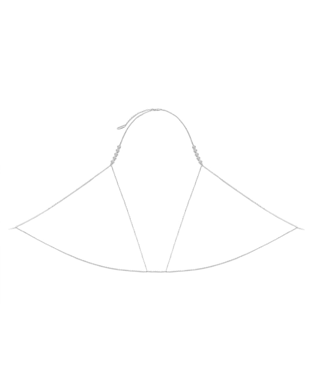 Rosette Chain Bra | Silver