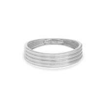 Layer Cake Band | 14K Solid White Gold