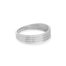 Layer Cake Band | 14K Solid White Gold