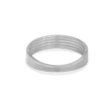 Layer Cake Band | 14K Solid White Gold