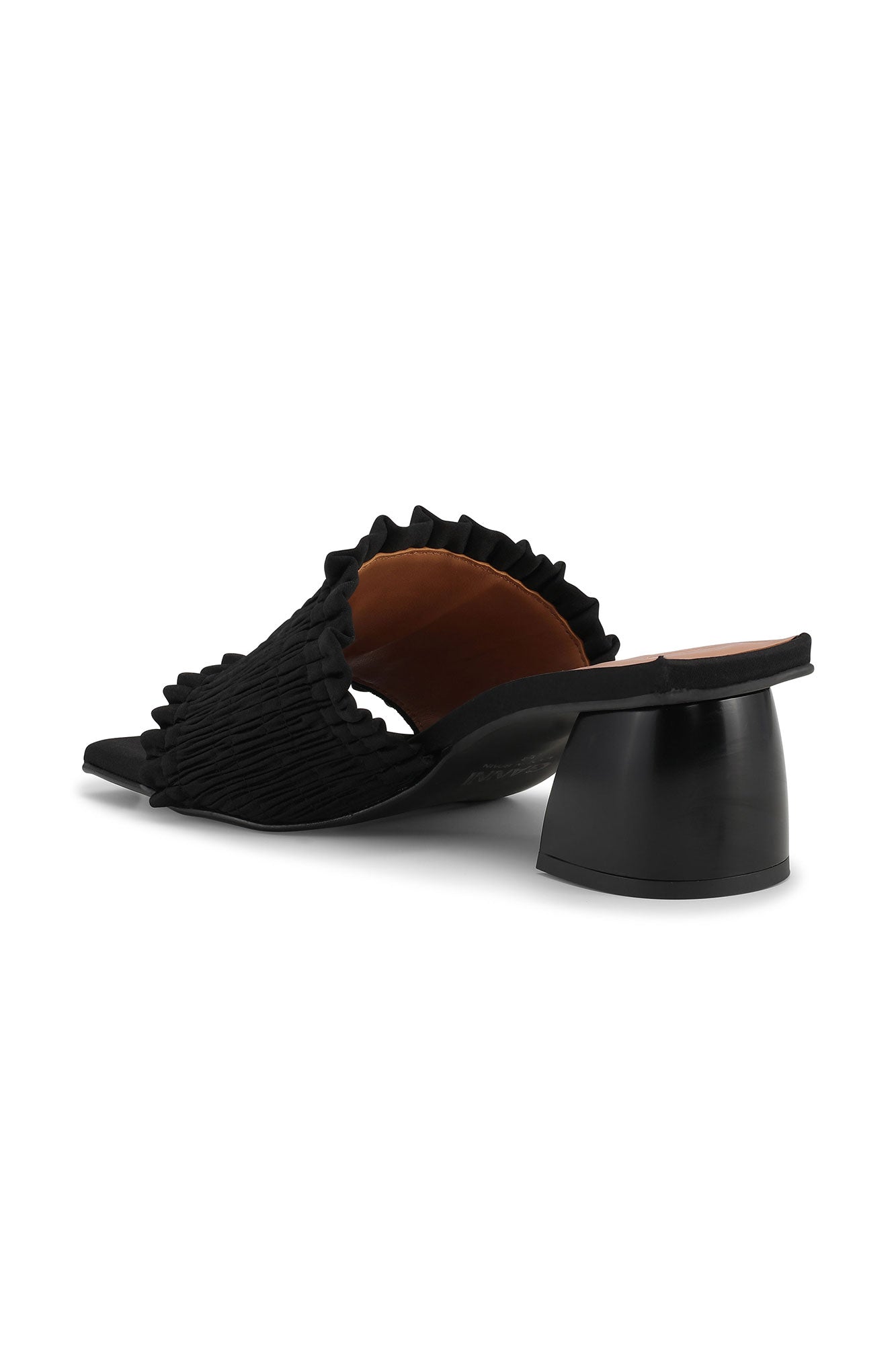 Smock Kitten Heel Mule | Black