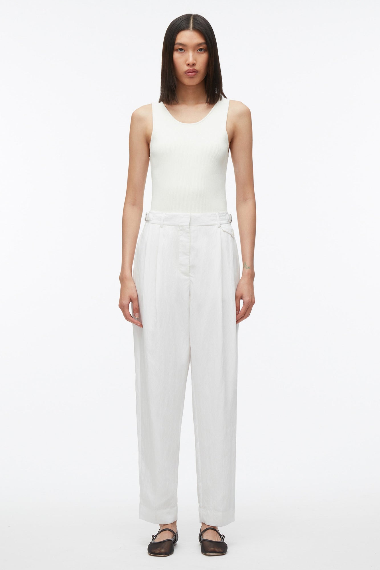 Compact Rib Layering Tank | Ivory