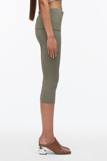Compact Rib Capris | Sage